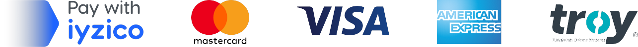 Pay with iyzico - Mastercard, Visa, American Express, Troy